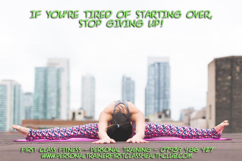 First_class_gym's tweet photo. If you're tired of starting over - Stop giving up!

 - Book in for a free no obligation consultation - 07939 486427 @First_class_gym https://t.co/zY4XuScG3v #weightloss #fitness #health #strength https://t.co/pIBWFnVYEh