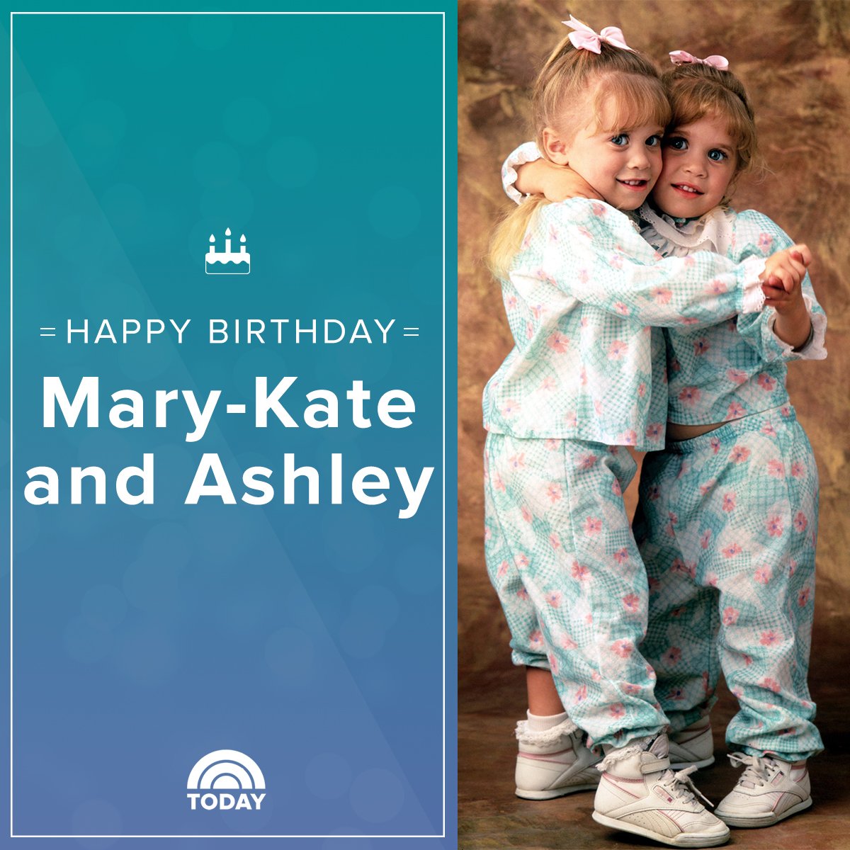 Happy birthday, Mary Kate and Ashley Olsen! 

 