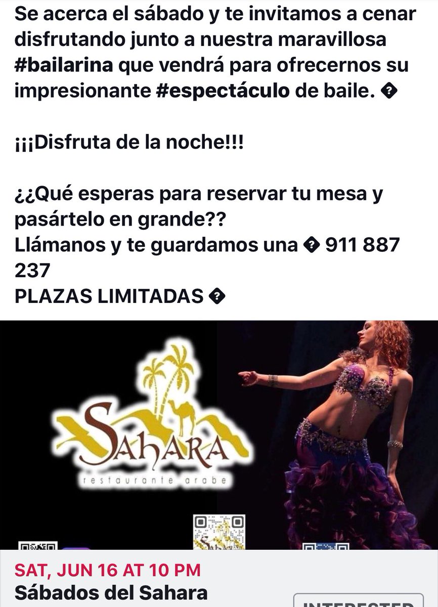 SaharaTeteraRes's tweet photo. #restaurantes #sabado Rubiales
Barcelona
#Selectividad2018
Hacienda
#BTSPROMPARTY
México y Canadá
Aranjuez
#HechosSonAmores
Audiencia de Palma
#VuelveElPCE #shisha #cachemba #madrid #restaurant #comida #bailarina https://t.co/Vl8kxkhdM2