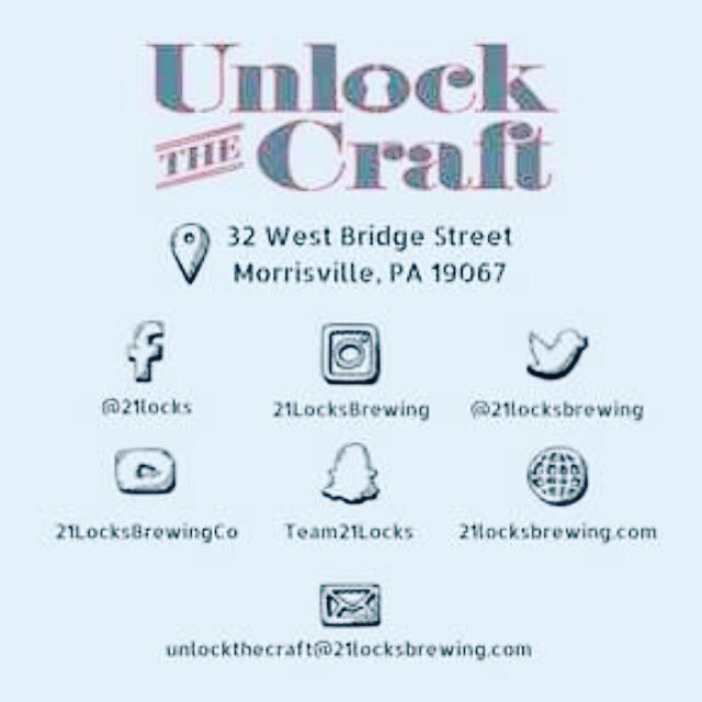 21locksbrewing's tweet photo. #MorrisvillePa #UnlockTheCraft #supportyourlocalbrewery #Craftbeer https://t.co/rrBEm6Xple