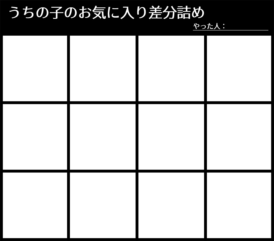 テンプレ グラフ 創作系