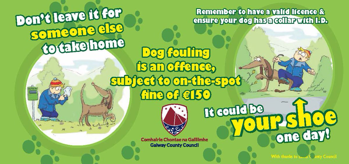 GalwayCoCo's tweet photo. Anti Dog Fouling Campaign https://t.co/fiCYAHJARn