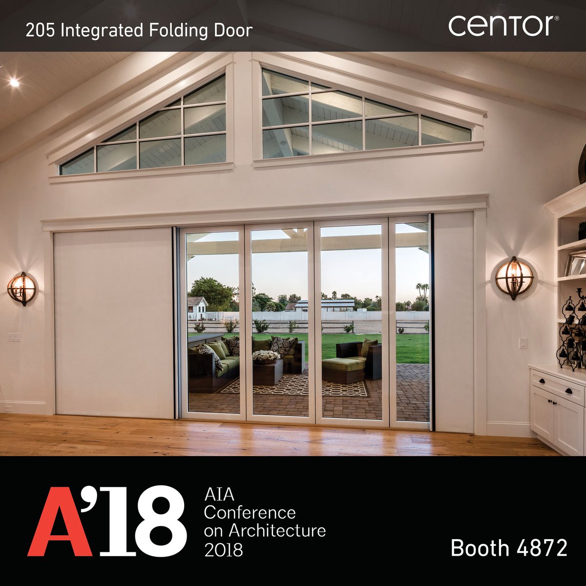 CentorUSA's tweet photo. With just over 1 week away to go, we are busy getting our awarding winning 205 Integrated Folding Door and 211 Integrated Sliding Door ready for AIA Architecture Expo. Find us with Harman Fensterbau Booth 4872 – we look forward to seeing you there! #AIACon18 https://t.co/Kwfv0k5Bmi