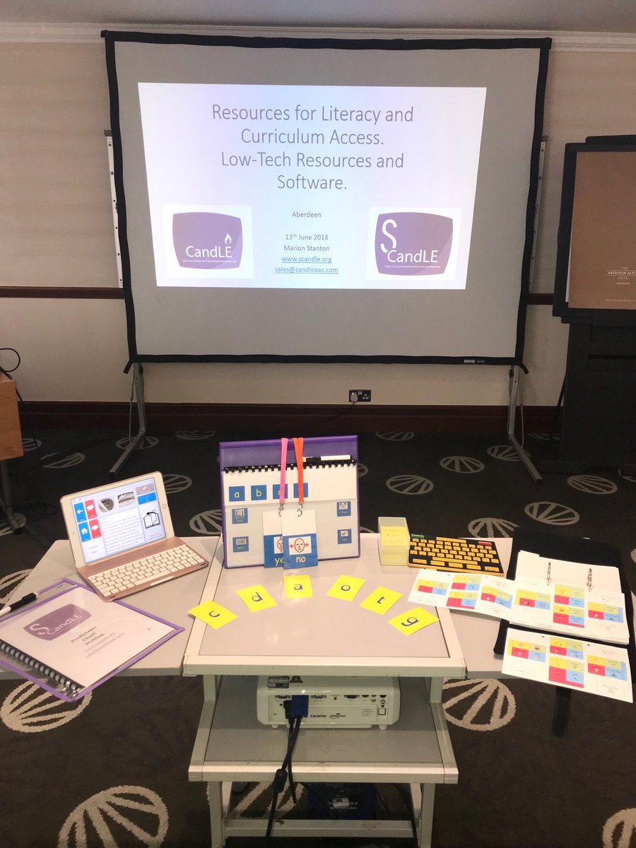 gxmcneill's tweet photo. Hearing at the @CALLScotland #ASLtechnology18 about practical resources for supporting literacy from @CandLE_AAC helping to overcome the challenges that #AAC users face when developing literacy skills. https://t.co/woML4iMxJn