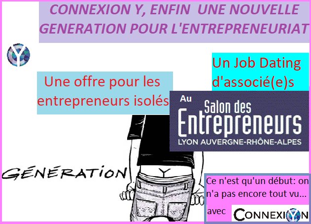 connexion_y's tweet photo. Innovation côté Entrepreneuriat. Pour accompagner les créateurs d'entreprise qui ne sont pas sélectionnés par les incubateurs, les concours et qui comptent tant pour la Société. Si on pouvait les aider à réussir ....
..www.connexion-y.fr/actualites-fr/au-salon-pour-entreprendre/ https://t.co/NAnBB7KLLv