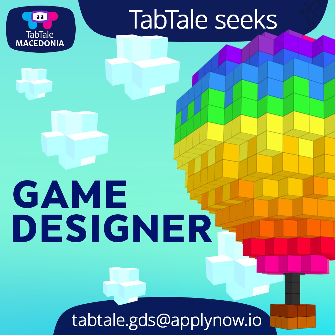 TabTale's tweet photo. TabTale is looking for a Game Designer. Join our creative team! https://t.co/NnFyBWHB1Y
#tabtale #tabtalegames #gamedesigner #jobs #jobopportunities https://t.co/UQHaDAUqym