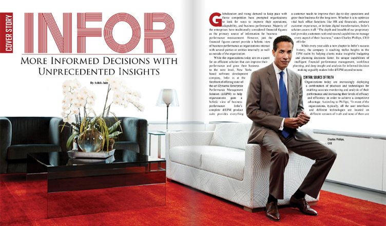 Infor's tweet photo. Infor CEO Charles Phillips is on the cover of the June 8 issue of @cioreview. Read the full cover story: https://t.co/5ao4j25so6 https://t.co/VEkeykOech