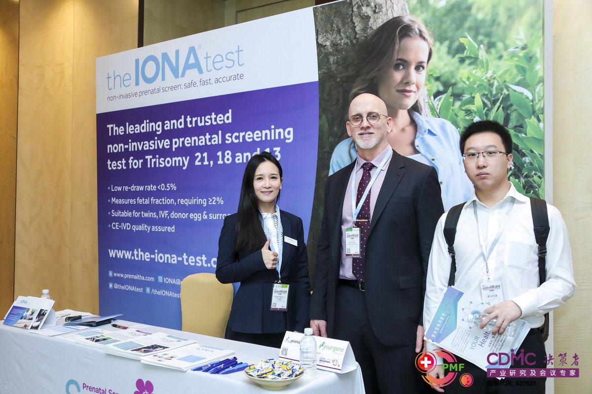PremaithaHealth's tweet photo. .@PremaithaHealth are delighted to have won the ‘Outstanding NIPS Solution Provider of the Year’ award at the China &amp; America Precision Medicine Forum in Shanghai #NIPT https://t.co/fmQF0riA6Y