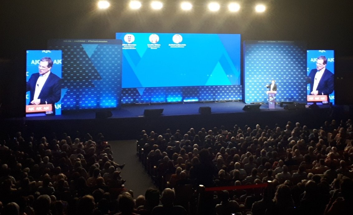 EUJS's tweet photo. .@AJCGlobal CEO @DavidHarrisAJC: "We pulled it off, didn't we?" YES! π #ThisYearInJerusalem #GloForce #EUJSgoesGloFo https://t.co/XAbqL6Ya5b