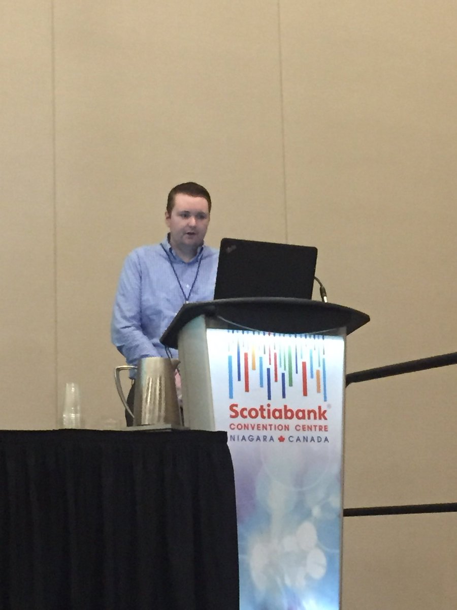KirstenGrant3's tweet photo. Great presentation by @RCarlow on the use of geotextiles as a BMP to start off our ag water quality session this morning at #CGU2018 https://t.co/T5ddKwKr1Z