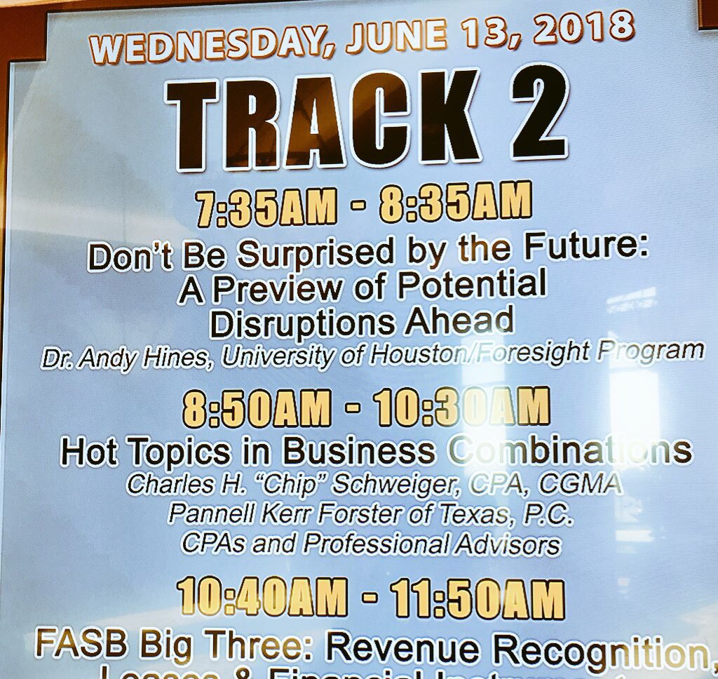 My excitement level is set to high in anticipation of this morning’s session on #BusinessCombinations at CPE by the Sea! #TXCPE2018 #accounting #MergersAndAcquisitions