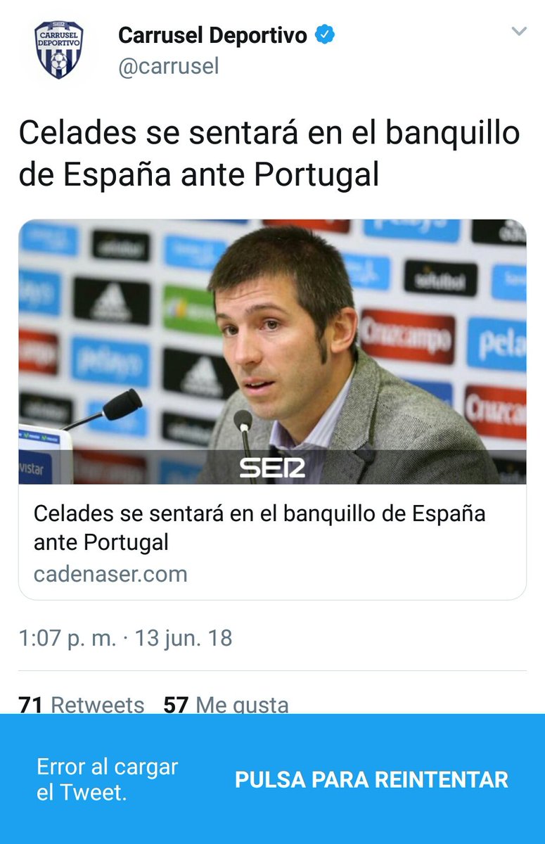 ivijimenezrubio's tweet photo. Felicidades Fernando Hierro! #MundialRusia2018 #FernandoHierro #Lopetegui https://t.co/7z9Bm0Spsw