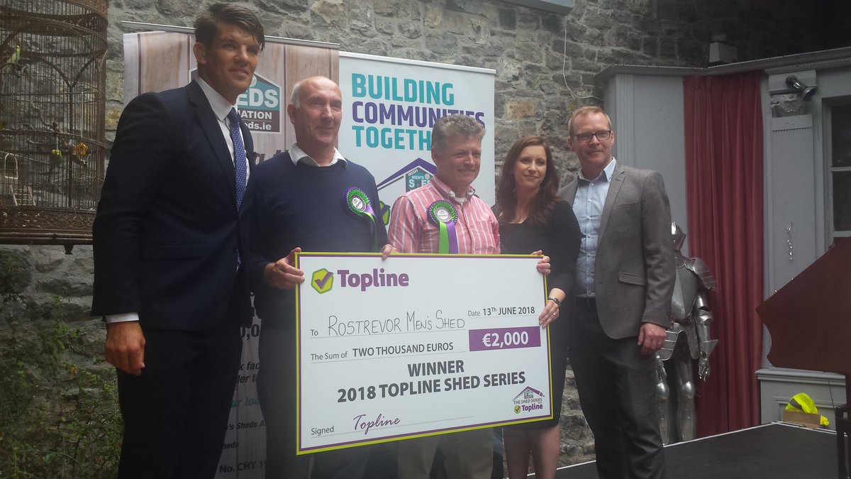 . <a href="/RostrevorMShed/">Rostrevor Men's Shed</a> of Co. Down has won this year's <a href="/ToplineDIY/">Topline Group</a> #shedseries! Second place went to Cooley Peninsula, with Killoe Men's Shed taking the People's Choice award!