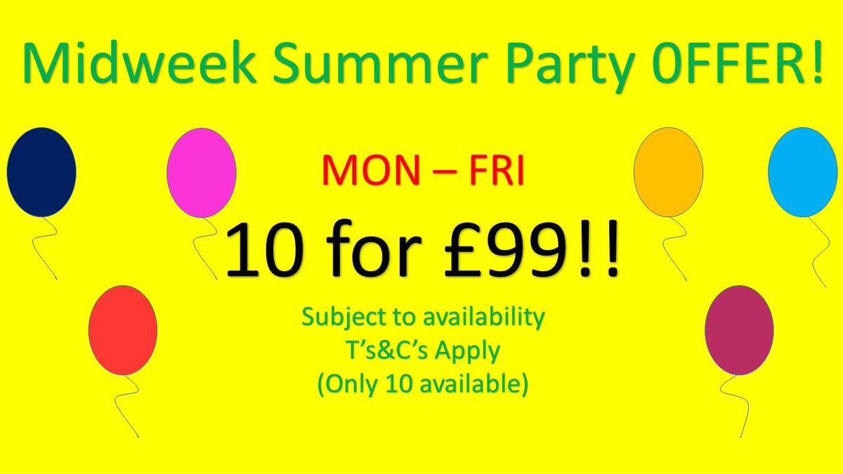 Looking to book your Summer Birthday!

Applies to new bookings, Monday - Friday term time only. Only 10 of these offers available. Call today to secure your date on 0151 498 4770
