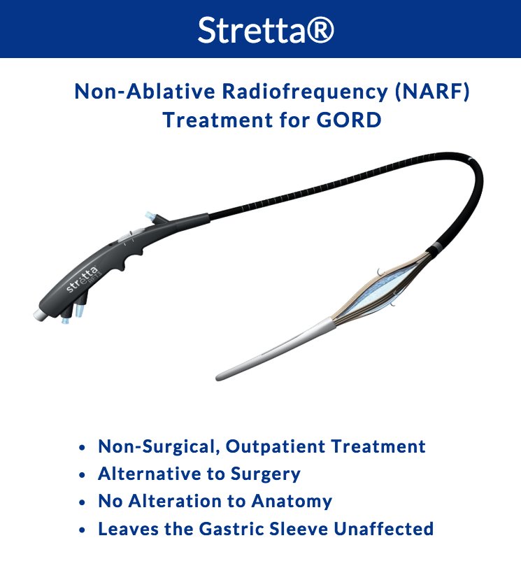 CJMStretta's tweet photo. #StrettaTherapy is a Non-Ablative Radiofrequency Treatment for #GORD which does not alter anatomy and can be performed under #conscioussedation or #generalanaesthesia #acidreflux #UpperGI #GASTRO https://t.co/sF5EH0h109