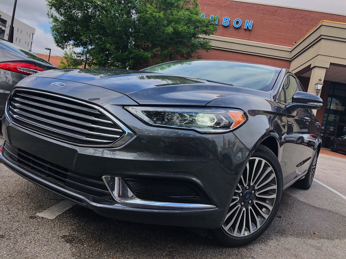 StiversFordBham's tweet photo. The new 2018 Ford Fusion with Eco Boost🍃gets 21 MPG in the city and 32 MPG on the highway 🚘 it’s a great all around car for anyone so come see us here at Adamson Ford and buy one today! 🤩 #AlwaysAdamson #AlwaysFamily https://t.co/4tWZYmq3KV