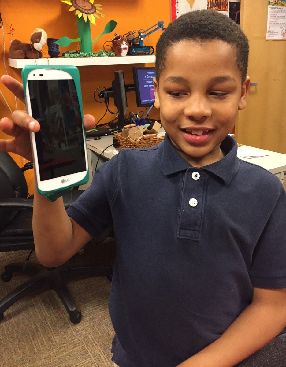 YCreatorSpace's tweet photo. During our open makerspace, this youth was creative and made his own phone case using only a balloon! https://t.co/u6sOQUXjKA