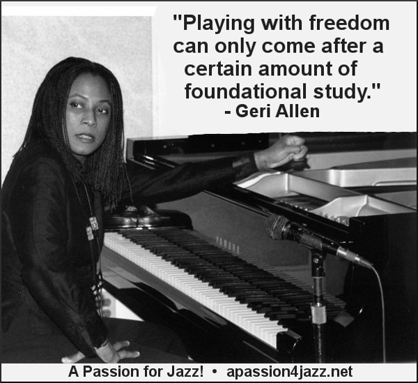 JazzStandardNYC's tweet image. "Playing with freedom can only come after a certain amount of foundational study." - #GeriAllen #weremember #wednesdaywisdom #jazz