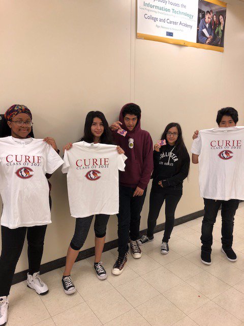CurieCS's tweet photo. Congratulations to our Freshman On Track Raffle Winners and all of On Track 9th graders on finishing their 1st year @CurieHS #TheCurieWay #CondorPride https://t.co/K9nujES3cl