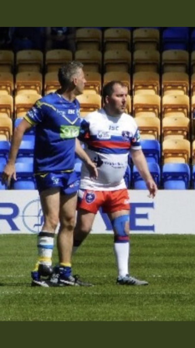 stegibbs6's tweet photo. Immensely proud of this bloke, my dad. After everything he has been through in his life, both physically and emotionally, here he is sharing a Rugby League field with @adamhillscomedy

Inspiration

@PDRLEngland #EnablenotDisabled https://t.co/CY3i1qtBKN