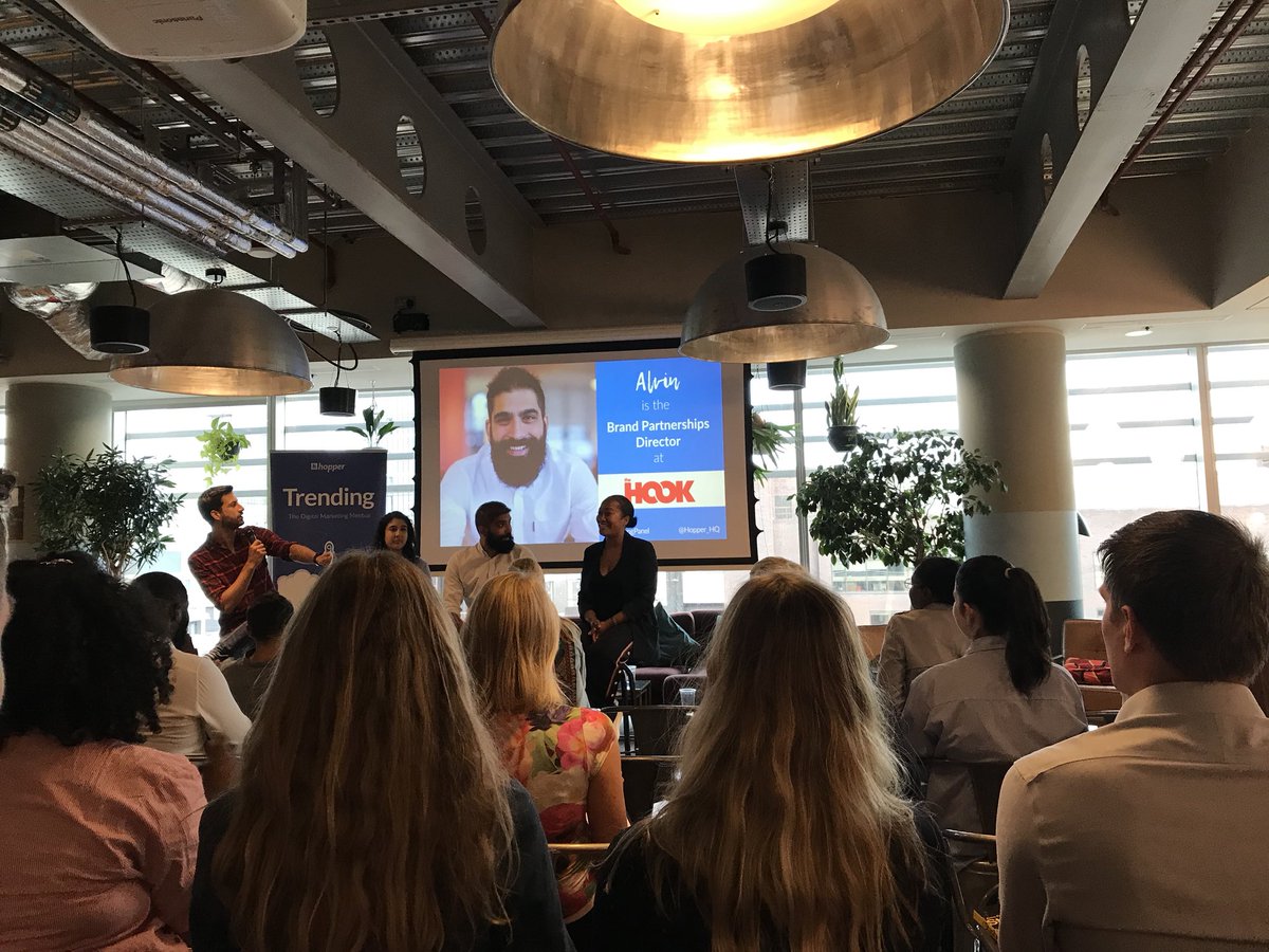 TheHook_Group's tweet photo. Enjoying seeing our man @HusseyAlvin in action at the @Hopper_HQ #TrendingPanel https://t.co/NIStLB7csu