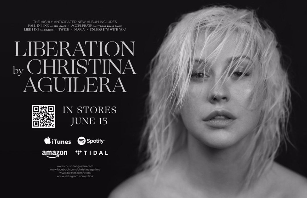 17trustnoone's tweet photo. #fighters in less than 28 hours we'll be liberated
to shorten the wait we should all
#StreamFallInLine
#StreamAccelerate
#StreamTwice
#StreamLikeIDo
from the upcoming album #LIBERATION by the one and only there never will be another @xtina https://t.co/W4KLFEWC6D