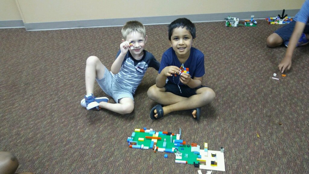 Making friends at Bricks 4 Kidz!! #bffs