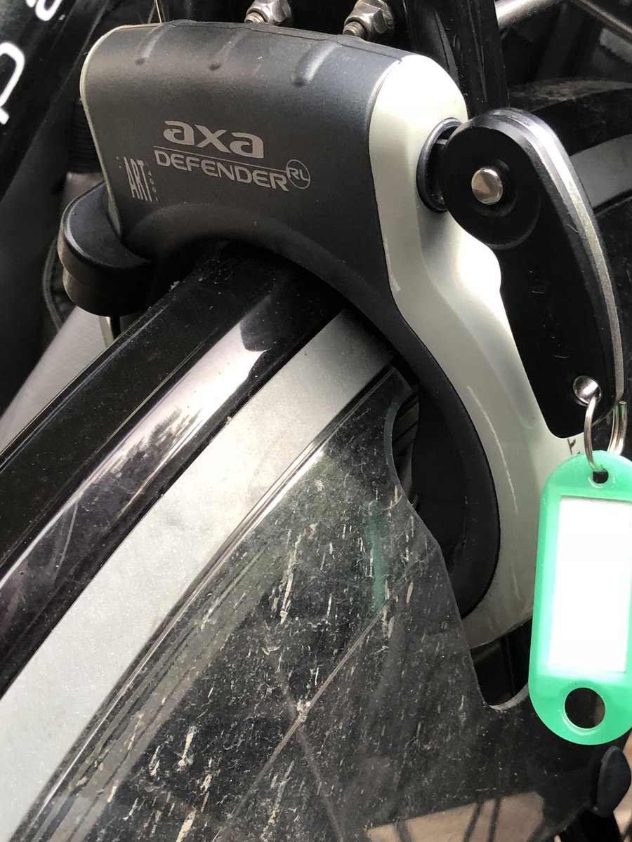 Bike locks. Bolted into the frame. Just don’t forget your key when you park it.