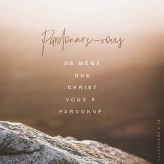 ClaudineEttori's tweet image. Supportez-vous les uns les autres, et si l’un de vous a quelque chose à reprocher à un autre, pardonnez-vous mutuellement ; le Seigneur vous a pardonné : vous aussi, pardonnez-vous de la même manière.
#Bible Colossiens 3.13
#Pardon #EnfantDeDieu
#Jésus #Modèle