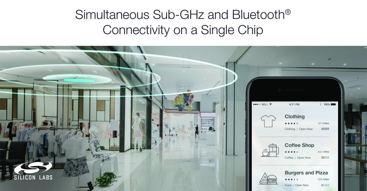 siliconlabs's tweet image. End users can now set up and control sub-GHz smart energy, commercial and industrial applications with easy-to-use mobile apps: bit.ly/2Mm44rM 
#IoT #subGHz #BluetoothLowEnergy #BluetoothLE