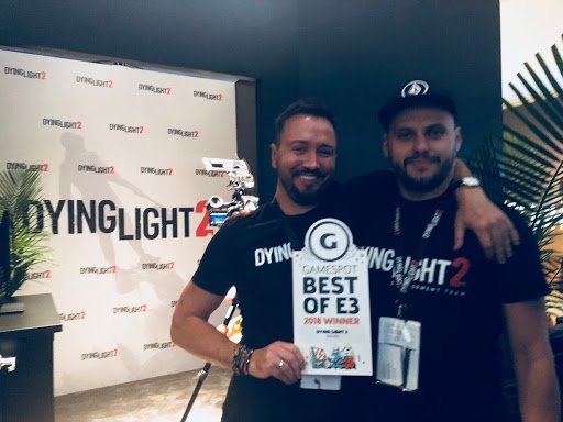 DyingLightGame's tweet photo. What a way to kick off Day 2 - @GameSpot has awarded Dying Light 2 with "Best of E3 2018". Thanks guys! 🧟🎉

#E3 #E32018 #DyingLight2 https://t.co/N0fvTM4gLD