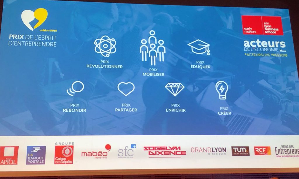 PatrickMartin_1's tweet photo. C’est un immense honneur de remettre le prix du jury de l’esprit d’entreprendre 2018 à Jean-Dominique Senard #ACTEURSLIVE #PEE2018 https://t.co/OdRkZcyVuv