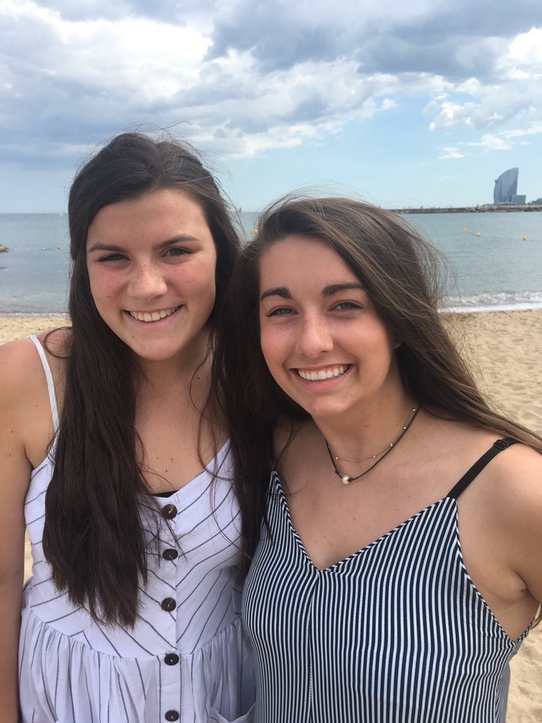 Happy in Barcelona at the beach 🏖!!! #WantToComeBack😊