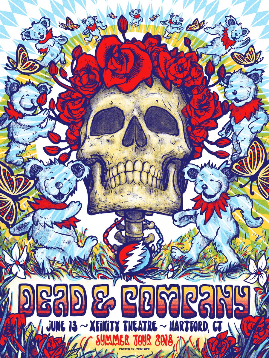 deadandcompany's tweet photo. Here we go, Hartford! ☀️💀🌹 Doors: 7PM / Show: 8PM / Stream @ https://t.co/XNbDmQx8Ws. Due to enhanced security measures, please arrive at least 20 minutes prior to ticketed time. Be patient... take care of one another and most of all... SEE SOMETHING, SAY SOMETHING! https://t.co/azNFxEbxwN