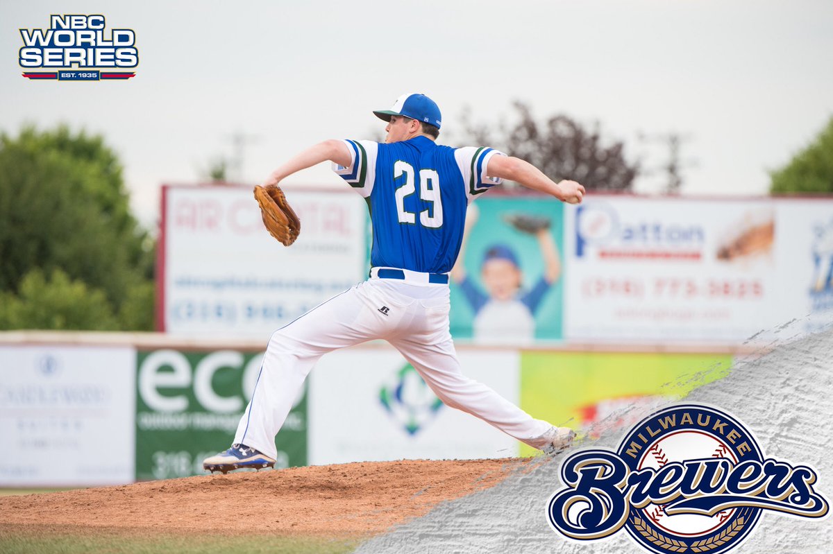 NBCBaseball's tweet photo. Congrats @Mitch_Mac15! He pitched last year for the @GB_BatCats at the NBC World Series. He’s now headed to the @Brewers #itsHAPpenin https://t.co/TZQN01gvGt