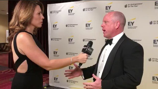 Had a great time on the yellow carpet at #EOYNY speaking to <a href="/RichJeanneret/">Rich Jeanneret EY</a> about NY's wealth of innovation, investment, infrastructure and talent. Congrats to all Entrepreneur Of The Year New York winners!