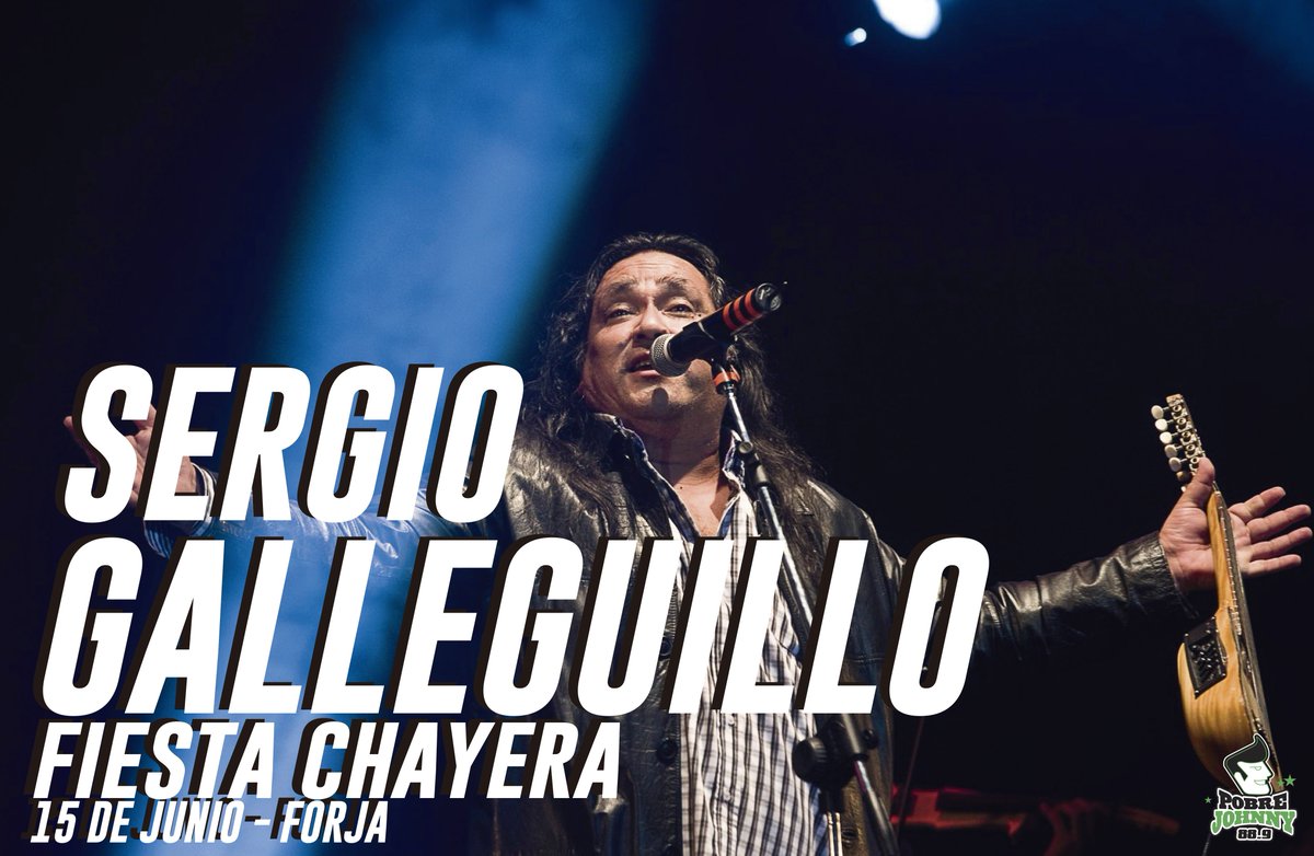 889pobrejohnny's tweet image. ¡¡#SergioGalleguillo se presentará en la gran #FiestaChayera el 15 de junio, en Forja!! 🥁🎶🎤 ¿Querés entradas? 🙌💪
Dejanos tus datos, ¡y listo! 😎