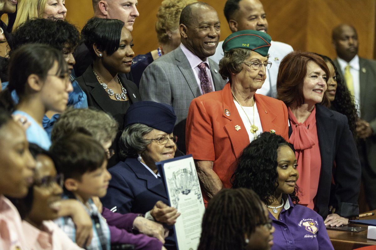 goodwillhouston's tweet photo. We were honored to be a part of celebrating the inaugural Texas Women Veterans’ Day on June 12th. Thank you to @SylvesterTurner, Houston City Council, and the elected officials who recognize the important contributions of women veterans. https://t.co/GeE5ERPG7m