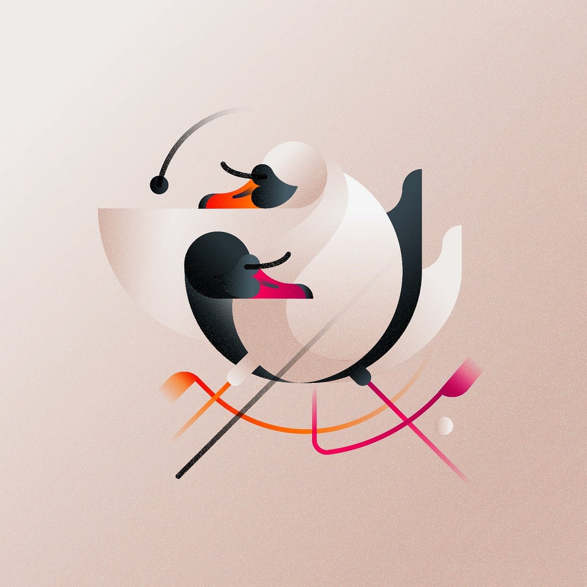 cactuslabtv's tweet photo. The swans by cactus @QiuLuca 
#swans #birds #illustration #cactuslab #adobe #illustration #digitalart https://t.co/aKIDKLokVT