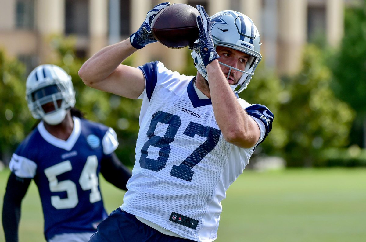 dallascowboys's tweet image. During one offseason, TE Geoff Swaim has vaulted from third-string to first-team leader of a revamped depth chart &amp;amp; he plans to embrace this chance in order to have a bigger role in the #DallasCowboys’ offense.

📰 bit.ly/2JI8esm