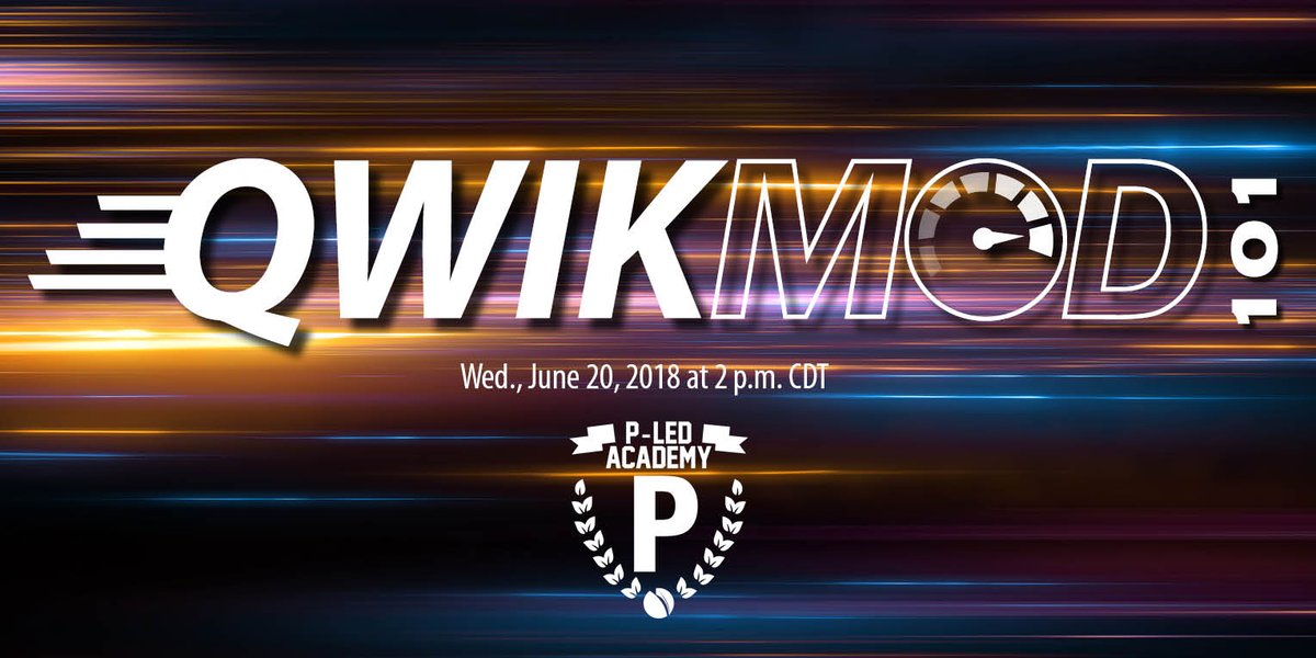 PrincipalLED's tweet image. Daryl Foreman, our Senior VP of Sales, will walk you through when to use Qwik Mod, when to use Street Fighter and when to use our Fusion series in our upcoming webinar, Qwik Mod 101. Click for details: ow.ly/6Fhw30kkAQZ
 #pledacademy #pled #principalLED #webinar