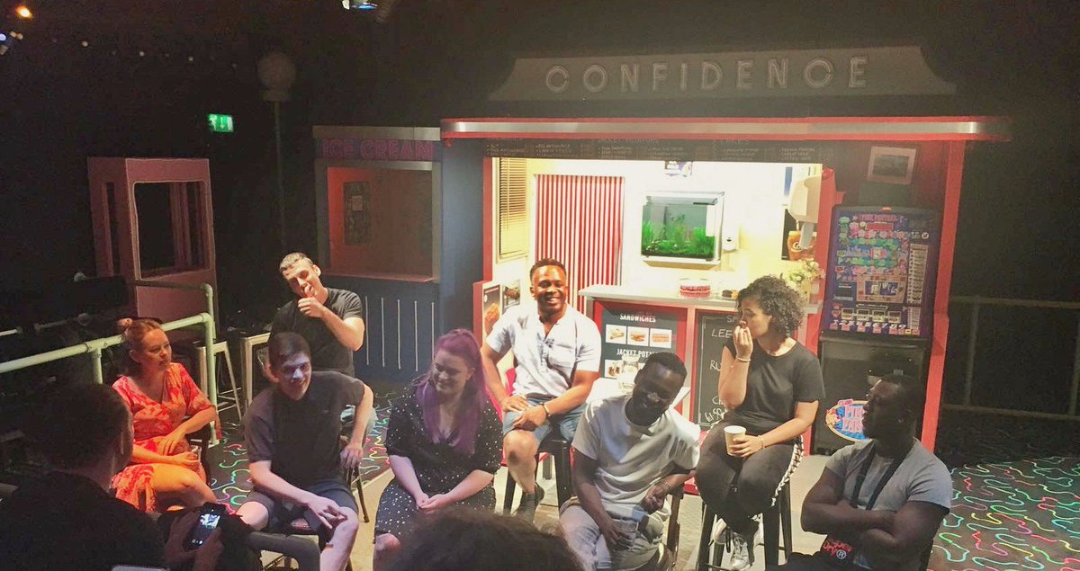 jb_new's tweet photo. Still feeling inspired by Monday's pre-show talk @swkplay @boundlessabound. Thanks to @GlitteryHandsBx @princeofpeckham #TrapKitchen as well as @CherryCrich @TanyaBurr @Roxytheatre83 @robert_ad @clemface #boundlessconfidence https://t.co/l4jprc01ua