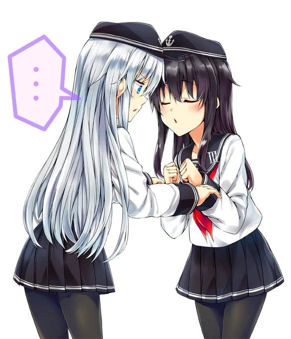 キスの日に興味を示した暁ちゃんに困る響ちゃん(を描いてそのままだったのでいまさら投稿) 