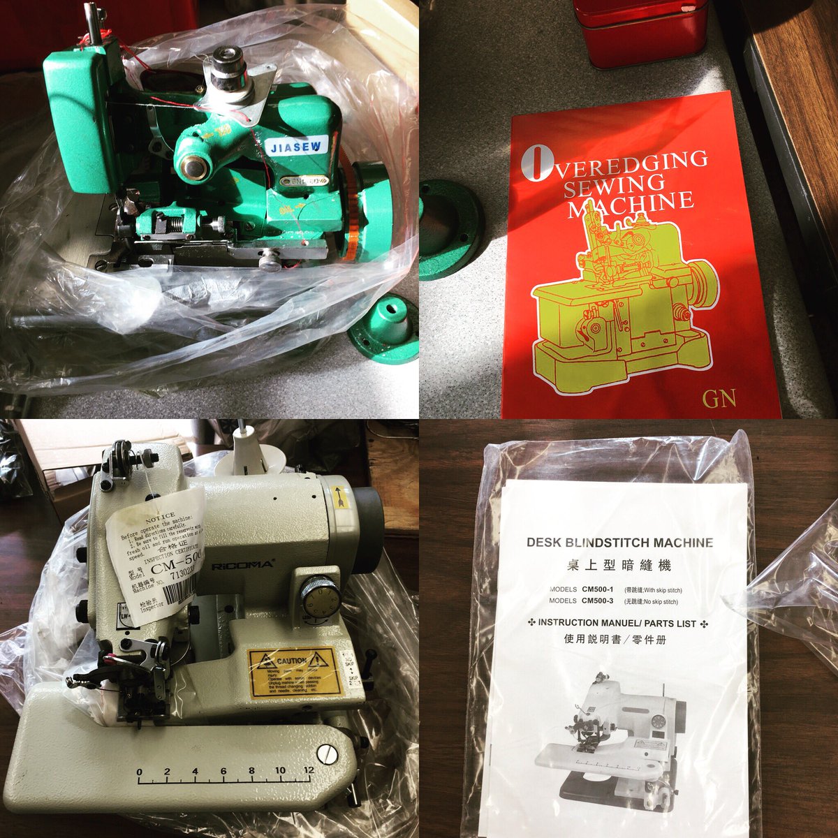 Industrial serger &amp; blind hemmer deluvrted! #latechtheatre #latechcostumes #costumedesigner #costumeshop #upgrades