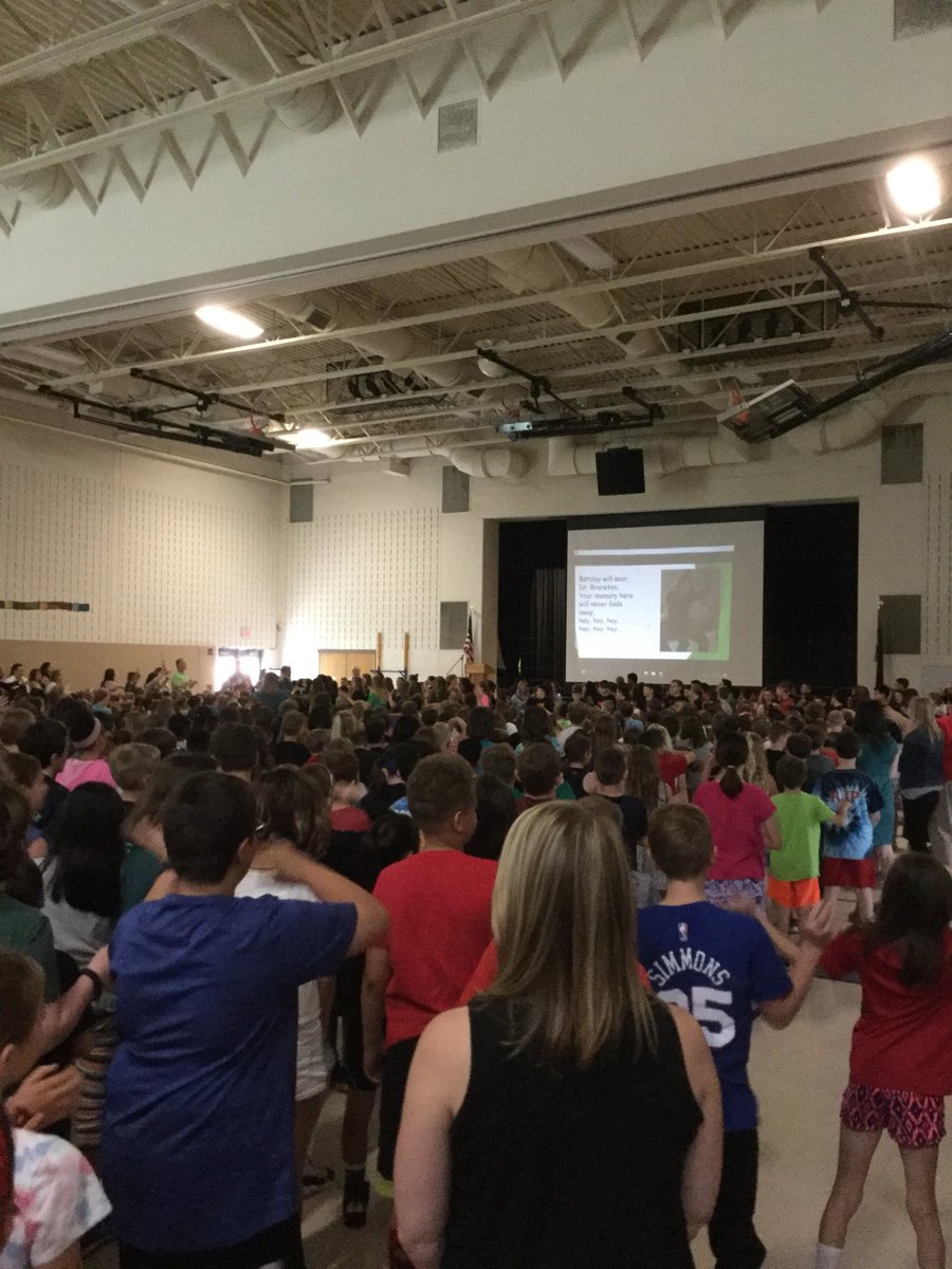 Book dedications and classic Butler flash mob to honor Dr. Brereton. You will be missed. Get ready to soar, Barclay! <a href="/CBButlerElem/">Butler Elementary</a>