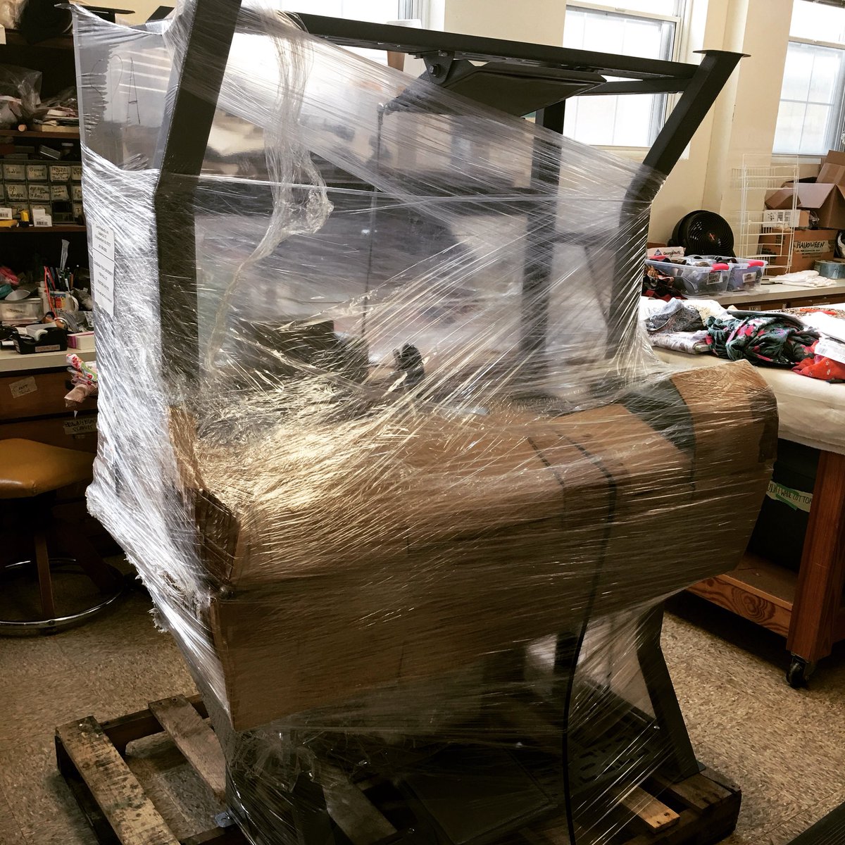 New (industrial) machines have arrived! #latechtheatre #latechcostumes #costumedesigner #costumeshop #upgrades