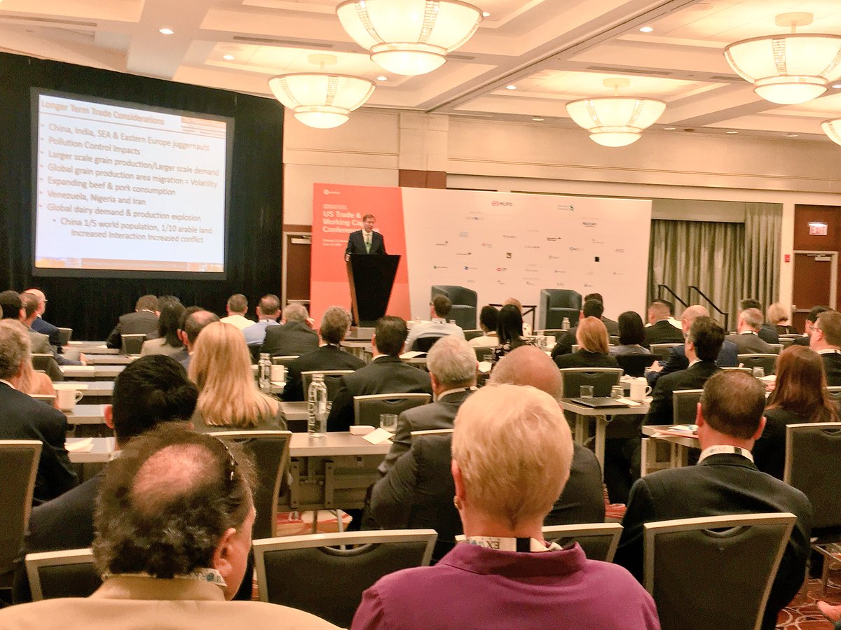 gtreview's tweet photo. Great start to the US Trade & Working Capital Conference (#GTRUS)this morning in #Chicago. The morning plenary kicked off with David Hightower of @HightowerReport discussing long term trade considerations for the #US. Up next, @AlisaDiCap from @inside_r3 #fintech #tradfinance https://t.co/3uBda0lv1Q