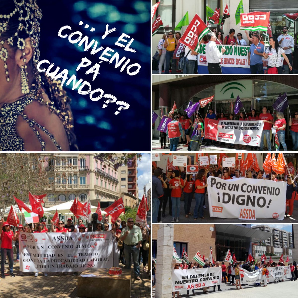 FSAN_CCOO's tweet image. Hoy nuevas concentraciones por Andalucía por un convenio justo en #ASSDA
#LaDependenciaDependeDeTi
#YElConvenioPaCuando ??