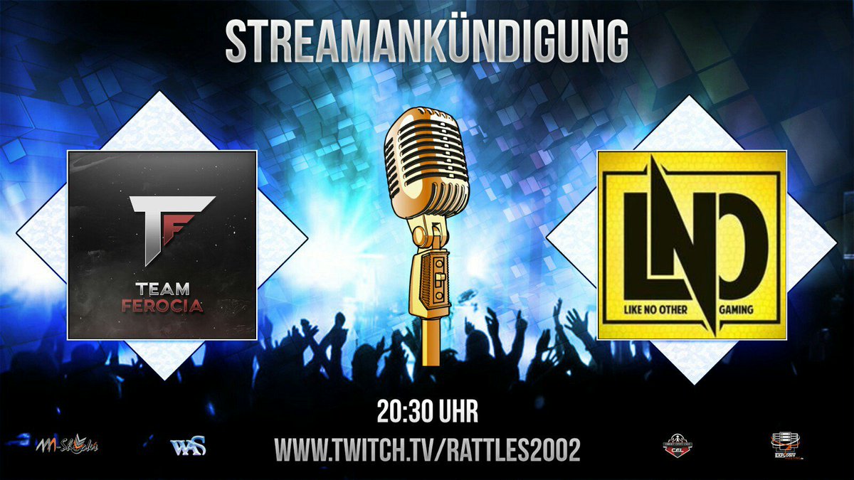 rattles2002's tweet photo. Third @CEL_Liga Season II                          

#TeamFerocia Vs. @LnOesport     

#Cast @CODNextGen                          

GO: 20:30 Clock (MESZ)                         

My Network @WaSTwitch https://t.co/Ee7p3liV8U