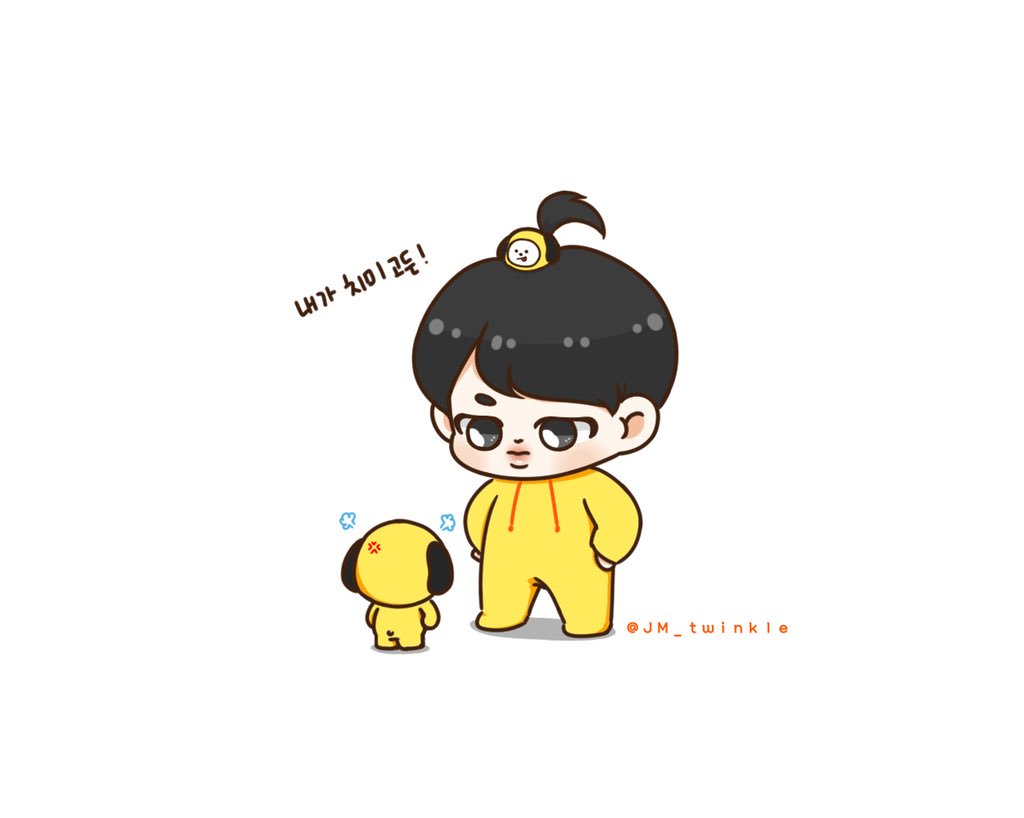 JM_twinkle's tweet photo. 누가 치미인지 모르겠네😜💛✨

#JIMIN
#방탄5래도록함께해 💜 https://t.co/TOnl0pB4z5